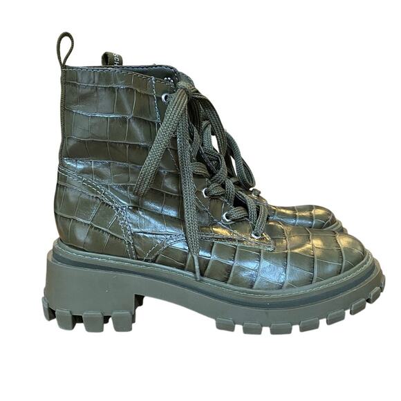 SCHUTZ Shoes - Schutz women’s Orly military boot green size 8